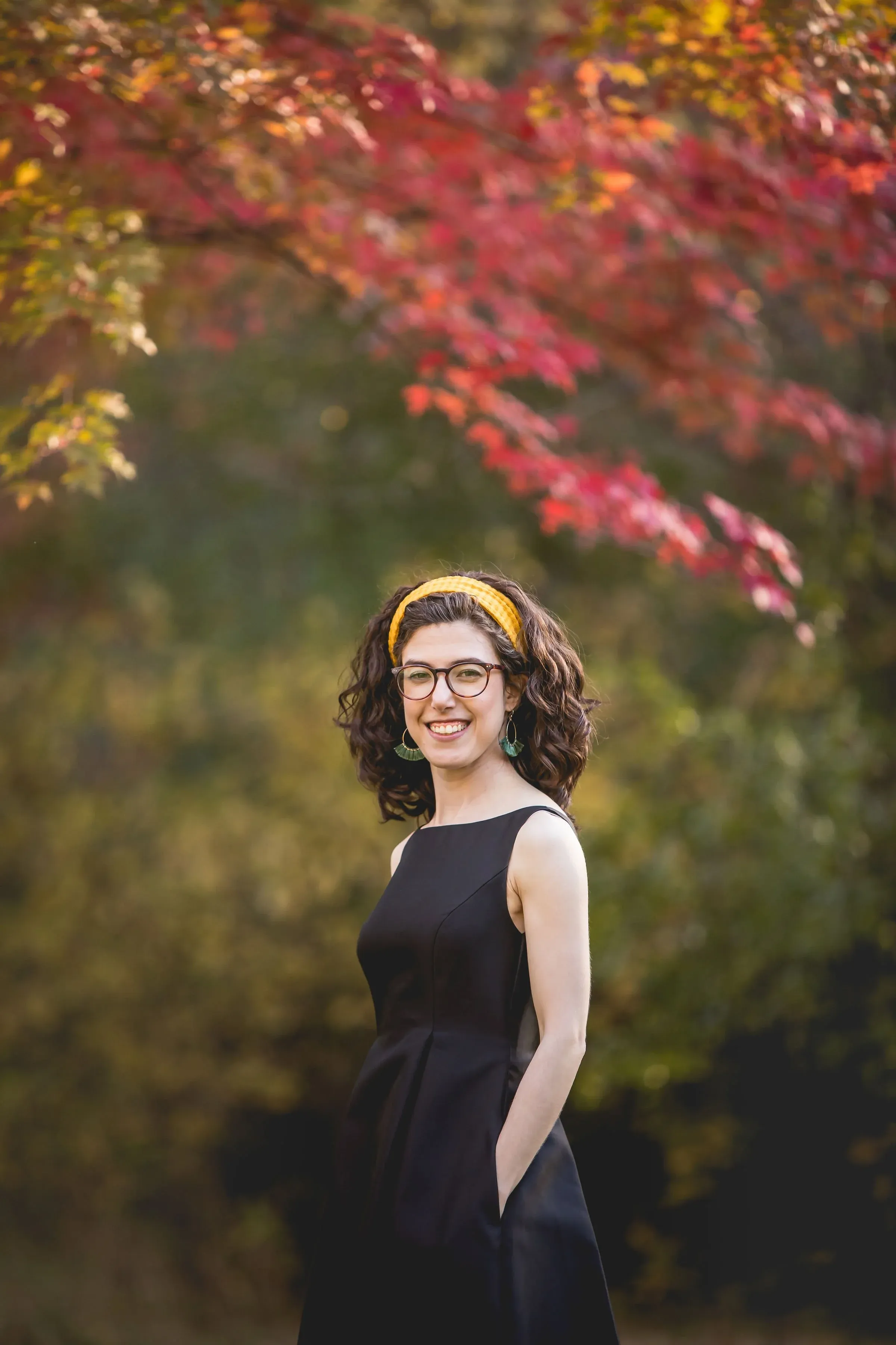 Carson Rose Schneider performing on stage as collaborative pianist